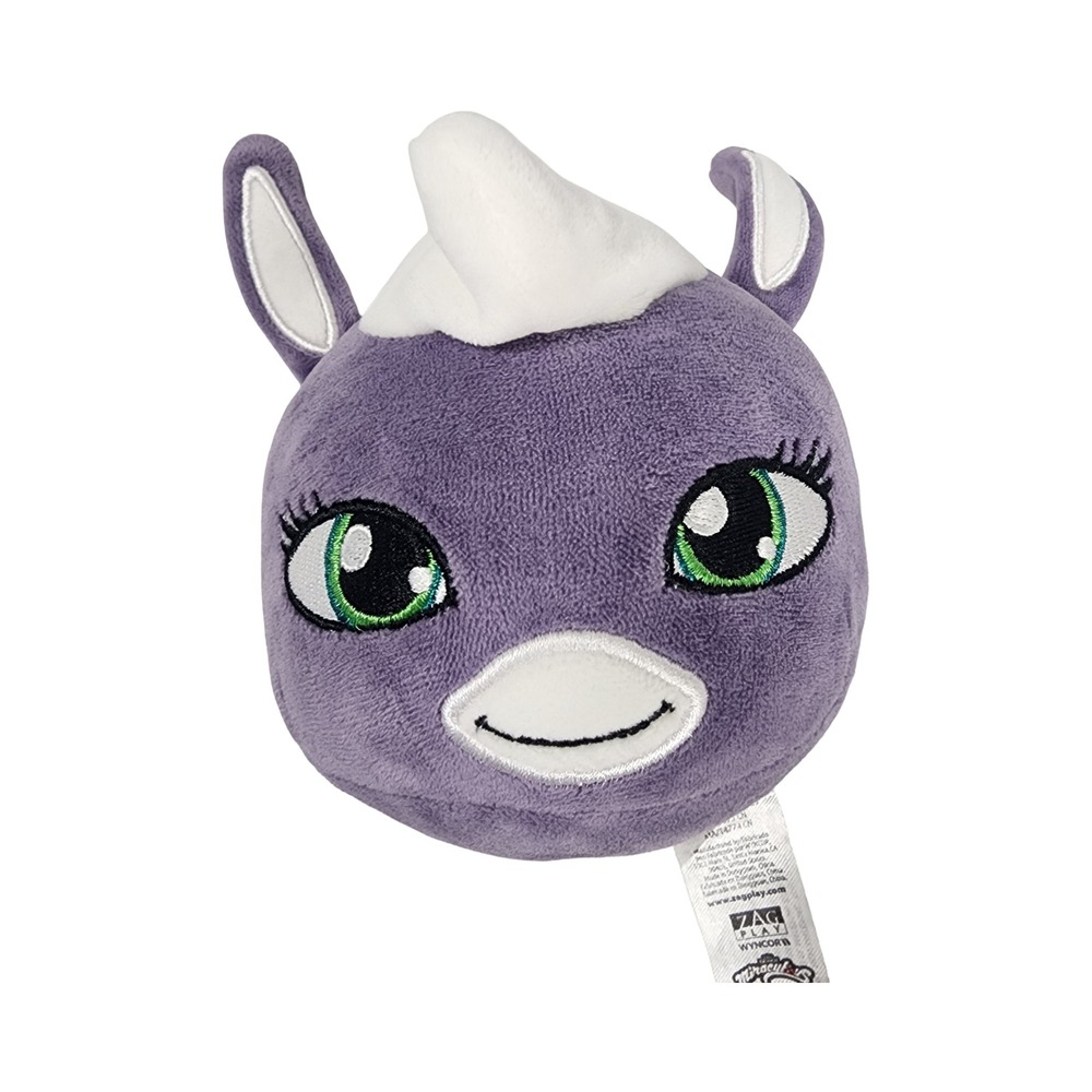 Miraculous Ladybug Monki Kwami Plush Purple Monkey‎ Zag Play Wyncor 6 Inch Toy